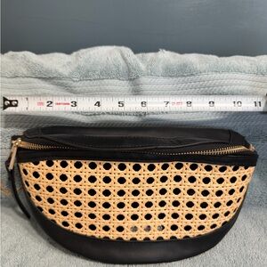 Black and Tan Woven Women's Bag